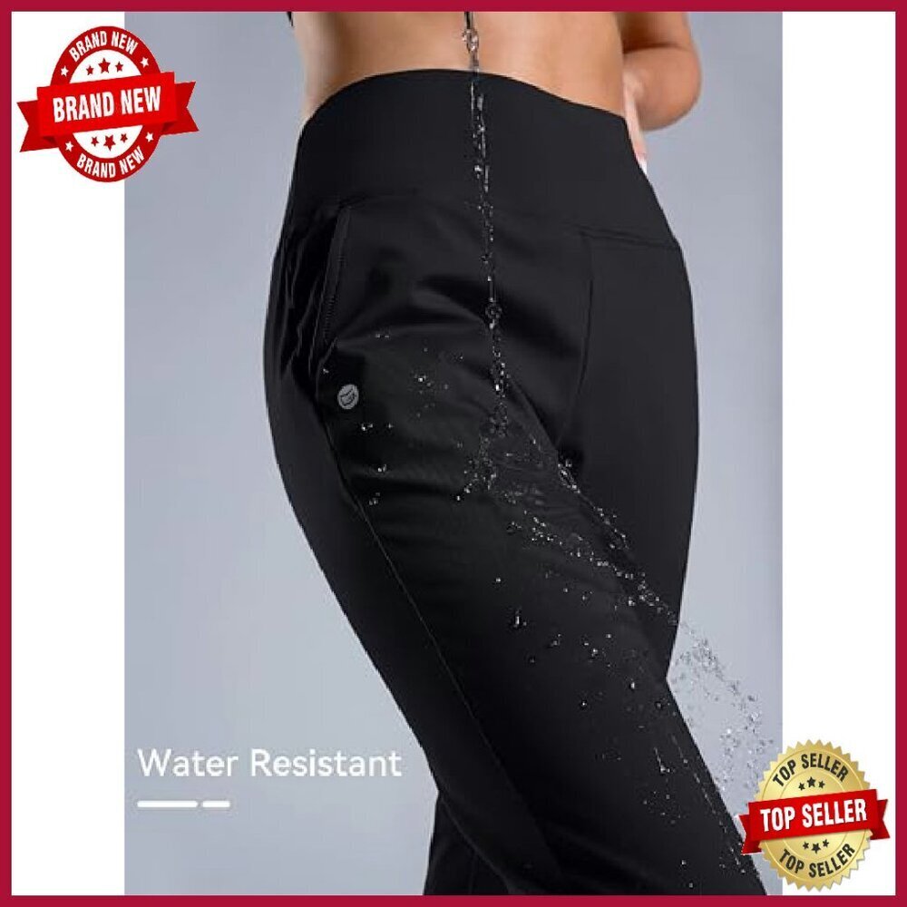Fleece Lined Thermal Joggers High Waist Water Resistant Hiking Pants - Picture 5 of 8